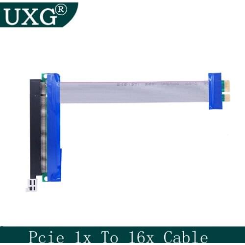 1X TO 16X Flexible Extension PCI Express 1 to 16 X Adapter PCI-E Riser Card Extender Cable high quality for Bitcoin Miner