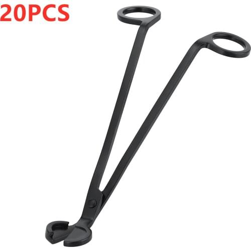 20pcs Candle Wick Trimmer Oil Lamp Trim scissor Cutter Snuffer Tool 18CM Stainless Steel Hook Clipper Dropshiping