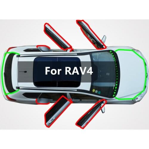 For Toyota RAV4 auto sealing strip gap dust - proof feng shui sound - proof plus modified rubber sealing strip