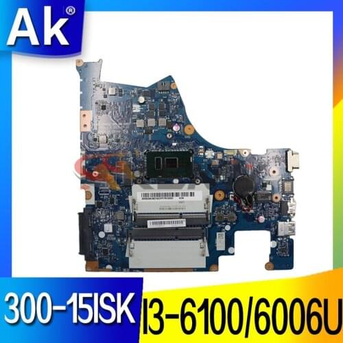 BMWQ1/BMWQ2 NM-A482 Original mainboard For Lenovo 300-15ISK Laptop motherboard with I3-6100/6006U CPU 100% Fully Tested