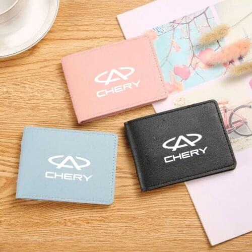 For Chery Fulwin QQ Tiggo 3 5 T11 A3 A5 Ultra-thin Driver License Cover Pu Leather Car Driving Documents Credit Card Holder