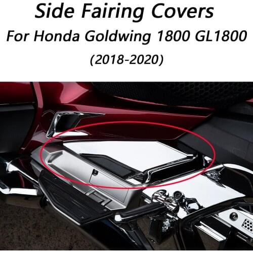 For Honda Goldwing 1800 GL1800 2018 2019 2020 Chrome Accessories Motorcycle Side Fairing Covers Decorative Trims