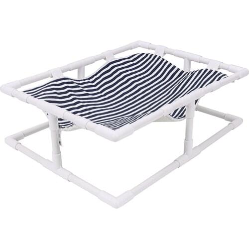 Cat Striped Hammock Dual Side Pet Bed Moisture-Proof Comfortable Cat Puppy Bed For Summer Winter