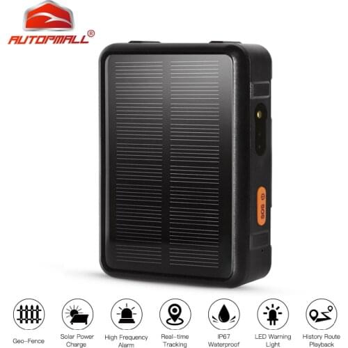 Solar Tracker GPS Tracker For Cows 9000mAh Waterproof IP67 Magnet GPS Locator GPS+WiFi+LBS Geofence SOS Voice Monitor FREE APP