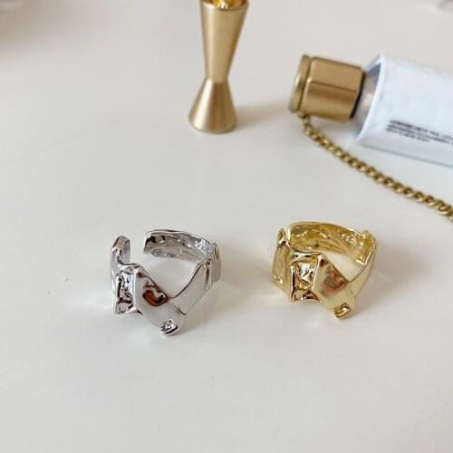 Fashion Trendy Exaggerated Ring Punk Simple Style Female Cool Design Finger Creative Women Gold Silver Color Jewelry Gift Hot