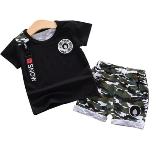Summer Children Clothing Baby Boys Girls Clothes Kids Fashion T Shirt Shorts 2pcs/sets Toddler Cotton Garment Infant Tracksuits