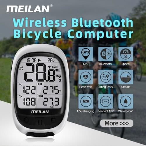 Meilan M2 Finder Wireless GPS Bicycle Speedometer Speed Altitude DST Ride Time Wireless Waterproof Computer gps para bicicleta