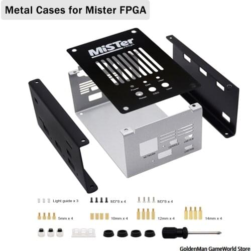 Metal Metal Cases for Mister FPGA Kit Suit for DE10-Nano Main Board/v6.1 I/O Board and New Mister USB Hub