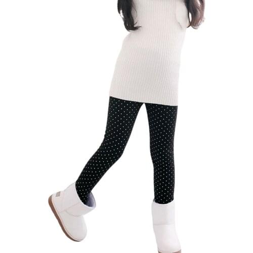 Bobora Soft Girls Thick Warm Leggings Baby Girl Clothes Cotton Kids Trousers Print Children Leggings For Girls