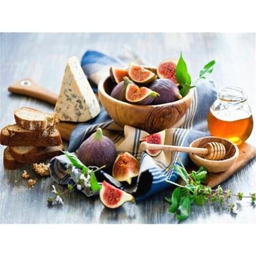 Fruit DIY 11CT Cross Stitch Embroidery Kits Craft Needlework Set Cotton Thread Printed Canvas Home Decoration Dropshipping