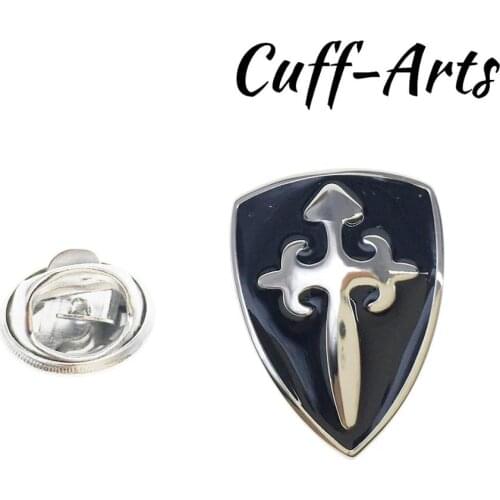 Brooch Lapel Pin For Men Badge Medieval Shield Knights Lapel Pin Badge Novelty Lapel Pin Brooches By Cuffarts P10320
