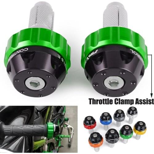 Throttle Assist End Bar Weight Universal Motorcycle Cruise Control Handle Bar End Plug for Honda Suzuki Yamaha Kawasaki