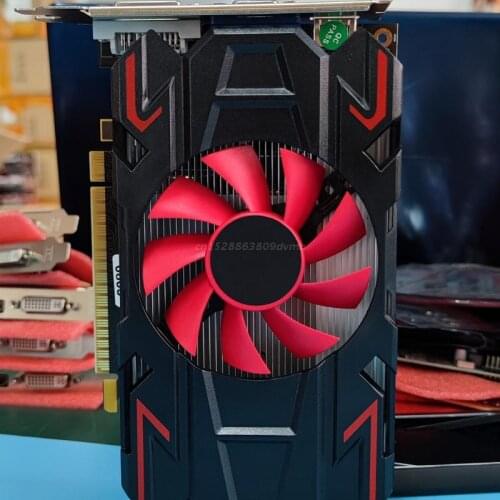 R2LB Portable HD7670 4GB DDR5 128Bit Graphics Card PCI-E2.0 for PC gamers w/ Fan