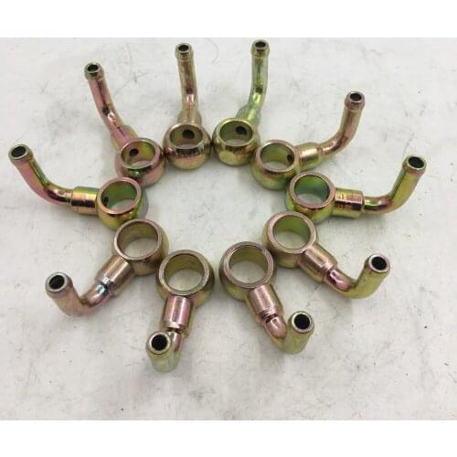 SherryBerg set of 10(10 pcs) FUEL UNION INLET ELBOW for WEBER DCOE 90 DEGREES BANJO FITTING L BANJO FOR CARB DCOE CARBURETOR