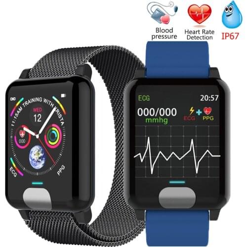 Smart Bracelet ECG PPG Blood Pressure Measurement Watch Women Heart Rate Monitor Fitness Band With Activity Tracker