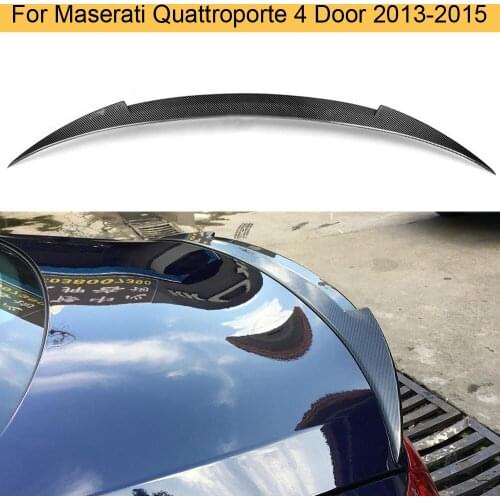 Rear Trunk Spoiler Wing for Maserati Quattroporte 4 Door 2013-2015 Rear Tail Trunk Lid Boot Lip Wing Spoiler Carbon Fiber