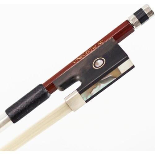 1/2 Old Store Well Made VIOLIN BOW Brazilwood Stick Ebony Frog Natural Horsehair Sweet Tone Violin Parts Accessories 310V