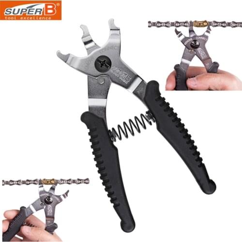 SUPER B TB-3323 bike chain magic button clamp remover and connect tools chain repair tools 2 in 1 bicycle Chain Repair Tools