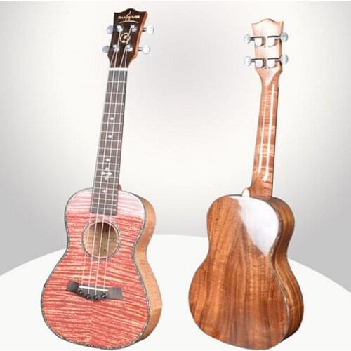 Ukulele 23 Inches Spruce Wood Veneer Tiger Skin Home-schooling Unisex