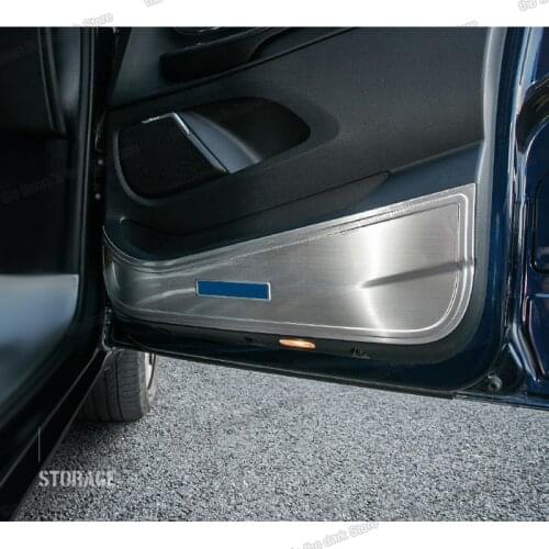Lsrtw2017 stainless steel car door anti-kick panel for mercedes benz vito 2015 2016 2017 2018 2019 2020 2021 w447 v class metris