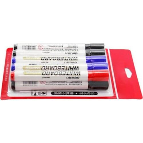 10 Pc/Box 3-Color Combined Dry Erase Marker Whiteboard Marker Pen for School Stationery & Office Supply