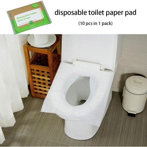 10pcs/pack Toilet Seat Cover Portable Disposable Toilet Pad Bacteria-proof Paper For Home Travel Camping Bathroom Office