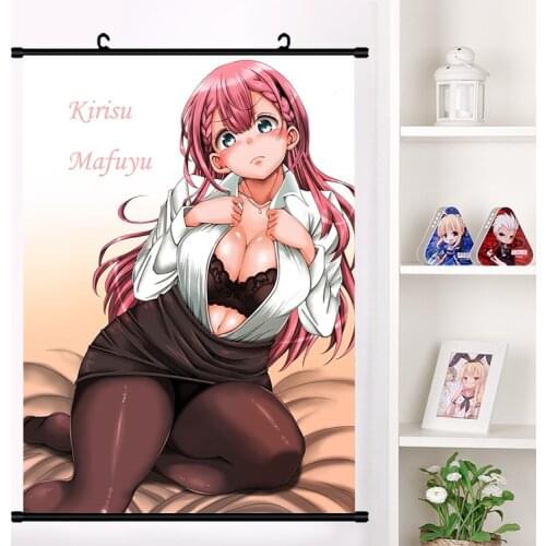 2019 Anime Bokutachi wa Benkyou ga Dekinai Furuhashi Fumino Wall Scroll Poster Wall Hanging Mural Poster Home Decor Collection