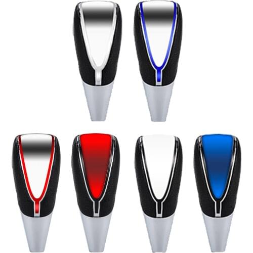 PVC Car Gear Knob er, LED Light, Interior Trim, Decorative Parts Vehicle Replace Accessory Easy to Use