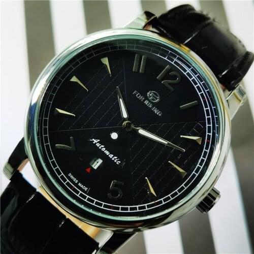 Forsining New Fashion Business Series Mechanical Watches Calendar Display Mens Watch Top Brand Luxury Automatic WristWatch Clock