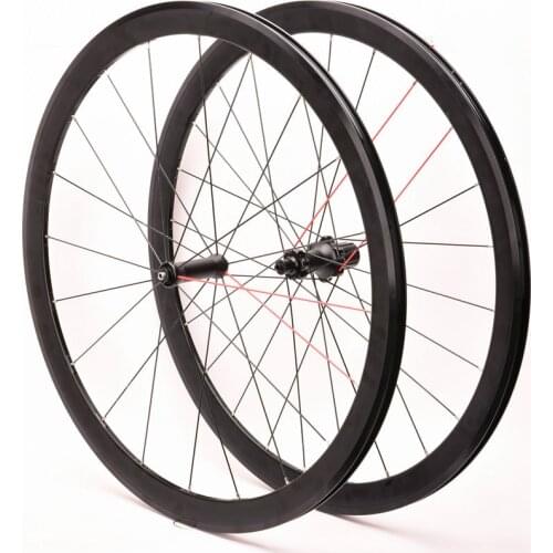 Black ultralight road bike wheel set 700C bearing racing wheel 38mm bicycle wheel set V brake 8-9-10-11 speed road bike wheel