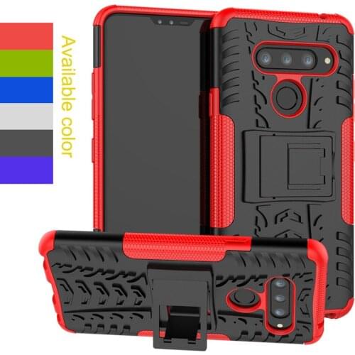 For LG V40 ThinQ Case Tire Patterned Dual Layer Hybrid Armor Case Shockproof Hard Back Kickstand Cover For LG V40 / V40 ThinQ