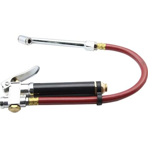 Dual Head Commercial Tire Inflator Air Chuck + Pressure Gauge for Car Truck