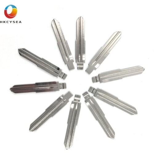 HKCYSEA 10 pcs/lot Metal Blank Uncut Flip KD Remote Key Blade Type #29 for Hyundai Sonata Santa Fe JAC