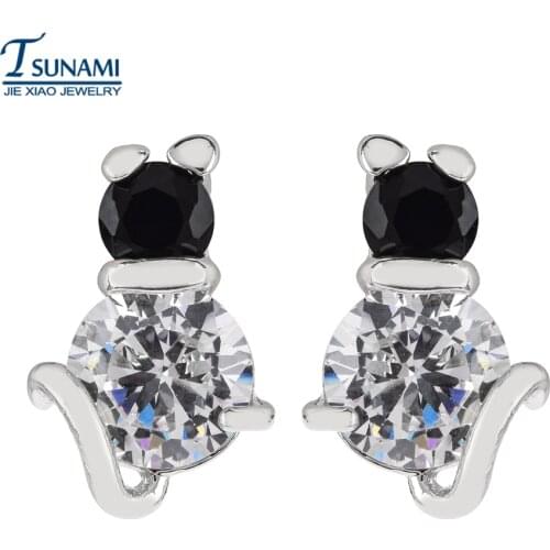 Famous brand of high quality animal small mouse zircon ear nail Simple jewelry gift for girls/women ER-199