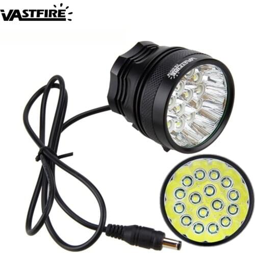 Strong 20000 Lumens Headlamp 16x XM-L T6 LED Bike Headlight Bicycle Lights +Rechargeable 18650 Battery+Rear Light