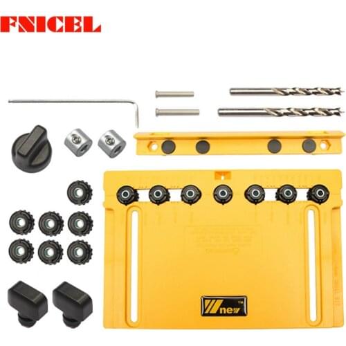 Handle Hole Locator Door Handle Knob and Pull Installation Jig and Shelf Pin Jig Boring Hole 5/6mm Drill Guide Woodworking Tools