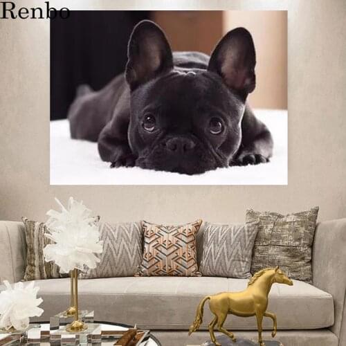 New arrival Diamond painting French bulldog puppy crystal embroidery beads 5d full square Drill cross stitch kit handwork mosaic