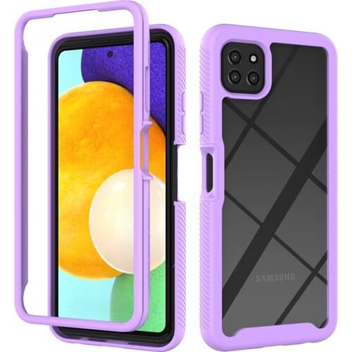 Anti-Dust Shockproof Clear Acrylic Case for Samsung Galaxy A22 5G A 22 4G Best Protection Phone Bag Cover Funda