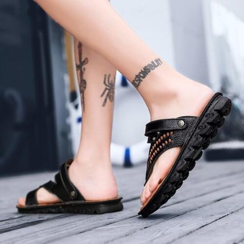 Size shoes samool hombre shoe sandalias sandale genuine footwear roman breathable sandles mens sandales sandalia for s rubber