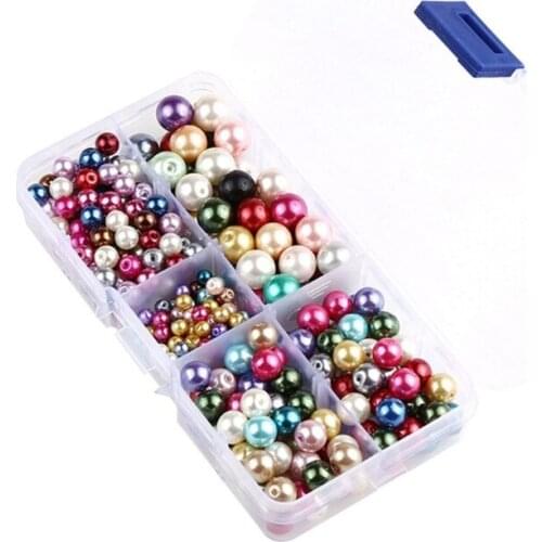 Colorful Round Pearl Beads for Jewellery Making Imitation Loose Pearl Beads for Necklace Jewelry Making DIY Crafting