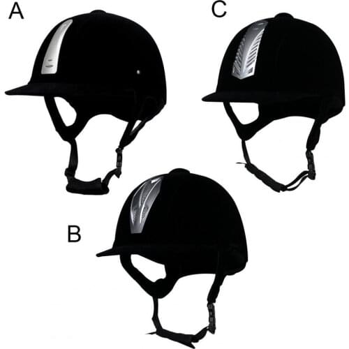 Wholesale Unisex Equestrian Helmet Unisex Classic Velvet Horse Riding Helmet Horse Equipment Cycling Helmet Protection Cap Hot