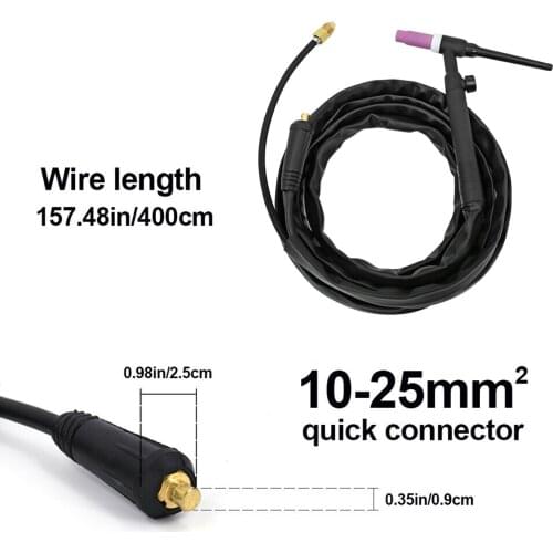 TIG Torch Soldering Machine WP-17V Air Cooled TIG Welding Machine Adapter for MIG200 MIG250