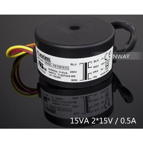 T-026 2* 15V 15W 0.5A NEW NORATEL Sealing Toroidal Transformer Primary 0-230V 50/60Hz /Secondary 0-15V*2 0.5A