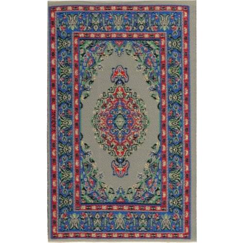 1 12 Scale Turkish Style Carpet Woven Rug Embroidery Cloth Mat for Dollhouse Any Rooms Decor Accessories Kids Pretend Play Toy