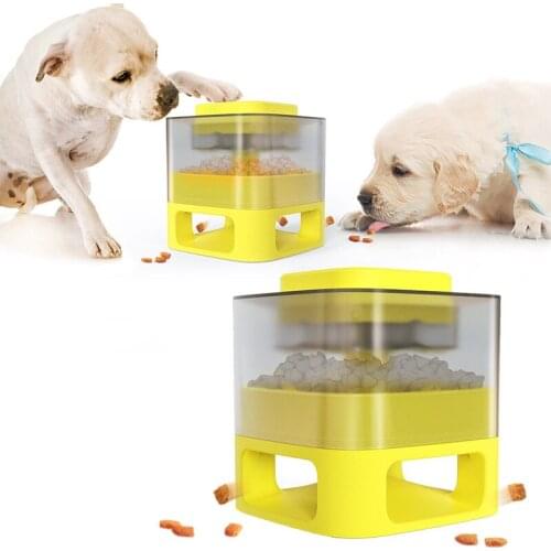 Pet Products Puzzle Interactive Dry Food Feeders For Dog A Bowl That Slows Down Food Dispenser Feeder-gulping Dog Accessories