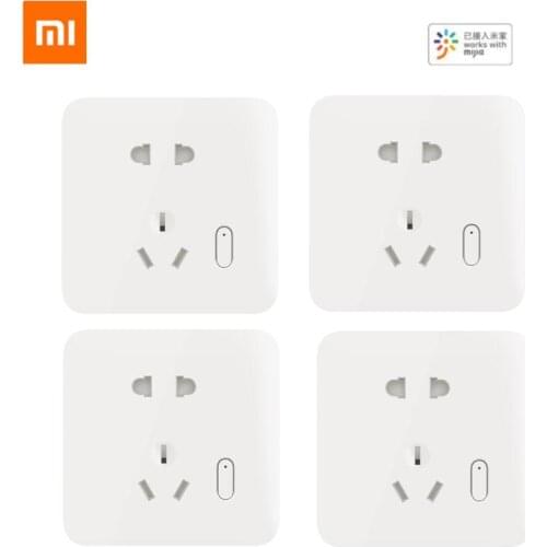2021 Xiaomi Mijia Smart Wall Power Socket Voice Control OTA Upgrade Intelligent Linkage Plug Sockets Home Outlet 250V Socket