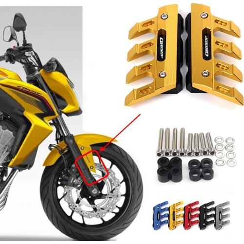 For Honda CB650F CB 650F Universal Motorcycle Mudguard Side Protection Mount Shock Absorber Front Fender Cover Anti-fall Slider