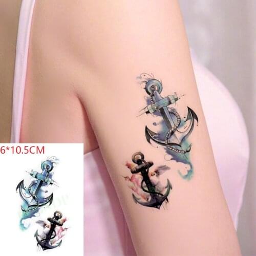 Waterproof Temporary Tattoo Sticker Anchor Arrow Small Element Body Art Flash Tattoo Fake Tattoo for Women Men