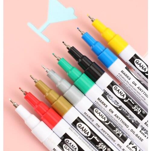 0.7mm Fineliner Paint Marker Metallic Markers Set Permanents Painting Ast Supplies Extra Fine Non-Toxic Permanent DIY Art Pens