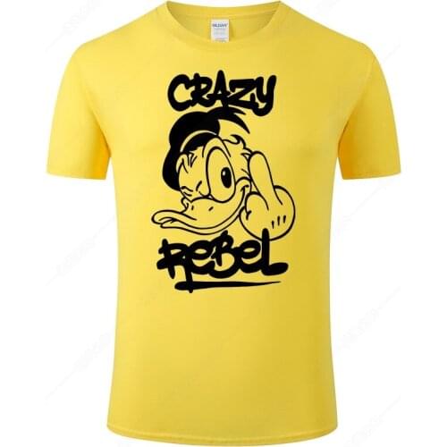 2021 Donald Duck T Shirt Men Tops Casual Cotton T-shirts Short Sleeve Male T-shirt Tops Summer Tee J104